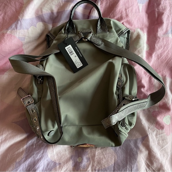 mz wallace- dove gray grey marlena detailed medium sized backpack nwt - Picture 7 of 12